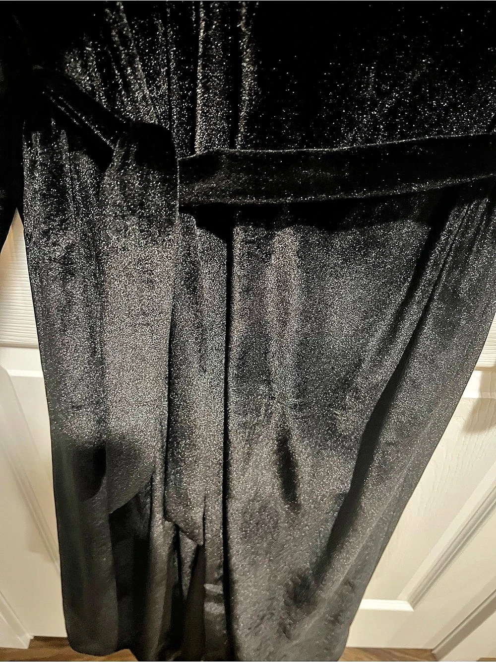 Black Velvet Robe - Picture 6 of 7